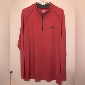 UNDER ARMOUR Men’s Quarter-Zip, HeatGear Size XXL